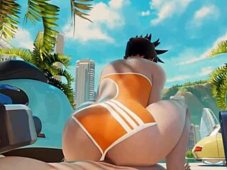 《守望先锋》Tracer豪华3D卡通大屌激战