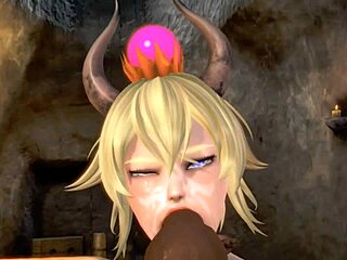 Princess Bowser 3D hentai thrills me