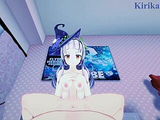 Murasaki Shion在Hololive Vtuber Hentai的狂野动作