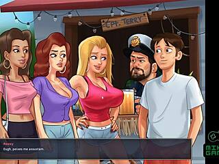Helping out the hot cheerleaders in Summertime Saga Ep 66
