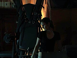 A woman who came in uninvited gets punished by the master of the house