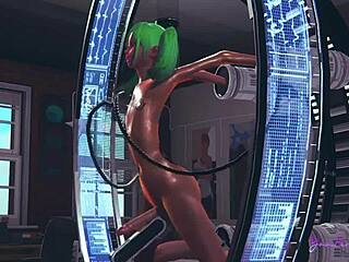 Asian shemale Ash gets creampied in 3D Yaoi game