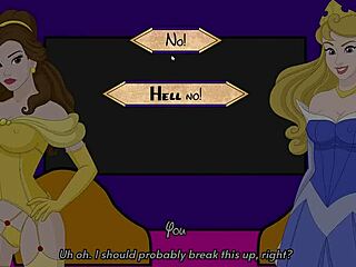 3D animated lesbian sex games with ariel and cinderella