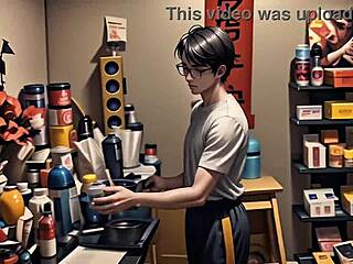 Nerdy girl possessed by demon fucks interracial bitches with huge cocks.