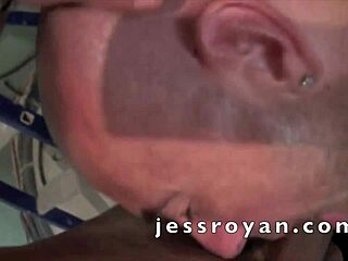 Straight Latino worker gets gay oral sex for the first time
