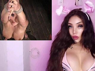 Angela's first scene as a submissive slave, being tamed