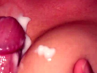 Huge Cock Teases with Creamy Titty Fuck then Pounds in Restroom