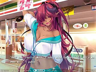 Huge-boobed maids Seyla and Sally in wild dating sim