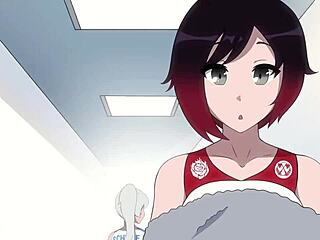 Ruby's animated creampie workout in shower