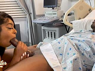 mia mercy grabs my sample at hospital