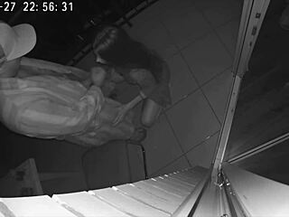Cheating wife and best friend have sex on balcony