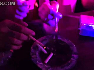 four little 18+ sluts sucking and deepthroating at the party