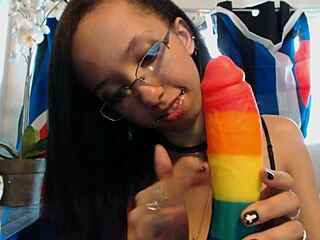 Baddies blow dulce maria 1 with braces latina petite interracial facial big black cock