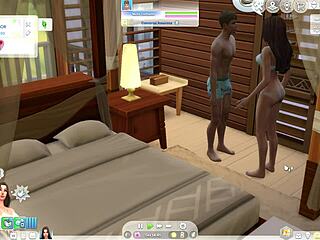 Cartoon porn with cross dressing Sims 4 characters having sex with their neighbors