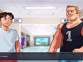 Animated porn game with summer time theme