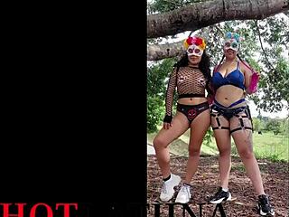 Amateur Asian model’s photo shoot turns into a Halloween themed porn shoot