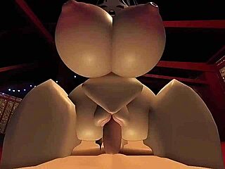Beautiful hentai with big breasts and multiple cumshots in Roblox game