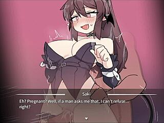 公司魅魔第4部分在动漫后宫游戏中变得狂野！🔥