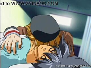Beautiful anime blonde gets pumzzy in missionary position