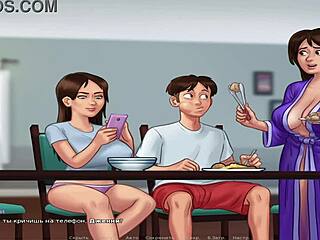 SummertimeSaga - Большой огурец скользит глубоко внутрь