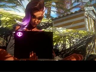 Sombra Sees Natasha’s Bald Pussy Deepthroat at Gloryhole POV