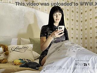 Beautiful latina girl arrives for photoshoot that turns into sexy porn casting