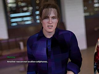 Public flirting of a wife who is cheating in the 24th scene of the game