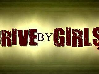 通过车窗的面部射精在狂野公共群交狂欢中