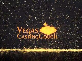 Vegas Starr relaxes on the Vegas couch with an oil massage