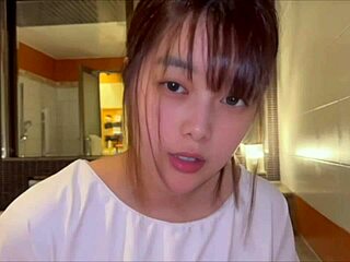 Cute Japanese Student Massages and Fucks Older Man