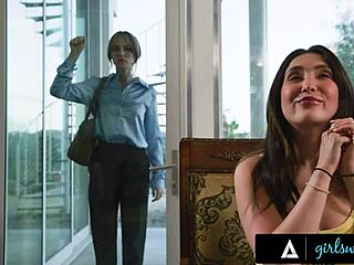 Petite Jane Wilde Hires Lilly Bell for Rough Lesbian Discipline