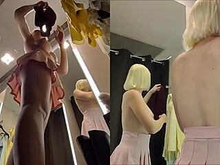 yo, caught big tits and pussy on hidden cam in fitting room