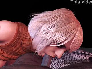 天哪！Ashley Graham 嘴里接怪物精液，金发熟女变僵尸荡妇！