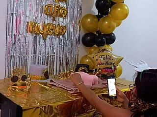 Hot stepsister gets fucked on her birthday in a homemade video