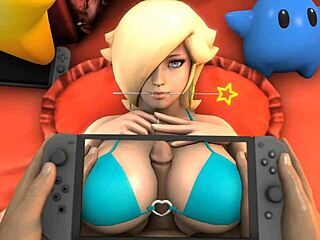 Titty fuck with Rosalina on Nintendo Switch