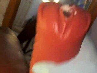 Young amateur's solo pleasure with sex toys and cum