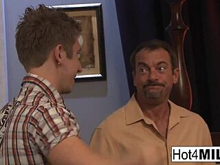 Busty blonde milf gets two hot loads on her face