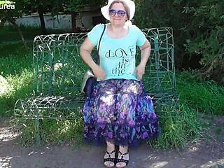 The Hairy Mature Crossdresser In Transparent Skirt Shows Off In Public