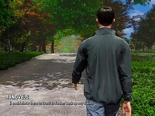 curvy cutie in ripped outfit shows wild 3d style.