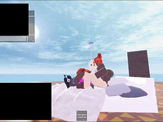 Roblox Slut Spitted by Two Black Futa Monsters?