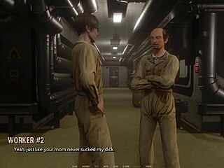 curvy cutie in ripped outfit shows wild 3d style.