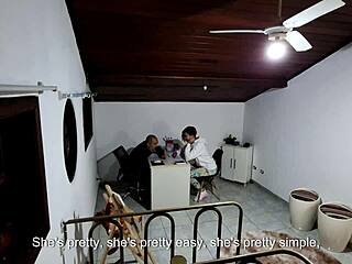 student seduced by teacher over desk for steamy doggystyle sex