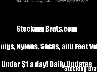 toe sucking lesbians in silky stockings