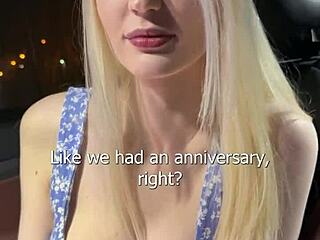 Did I fuck that busty blonde in the car and cum on her face?