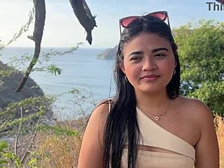 Hey, can this gorgeous tourist cheat with a stranger for cash?