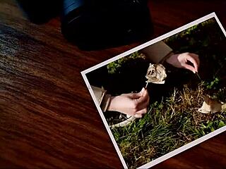 莉莉·托特在泥浆中爬着玩肛门