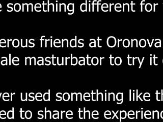用口交测试Oronova自慰器