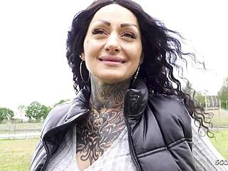 german scout gets big tits mia roux for first anal at casting