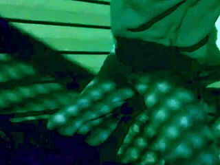 Time Lapse Stop Frame Stretch Against Steps at Night