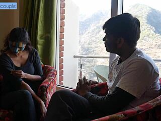 Sexy Rachna gets wild with room service guy on hills